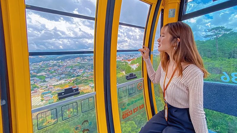 Ngắm nhìn toàn cảnh thành phố Đà Lạt từ trên cao