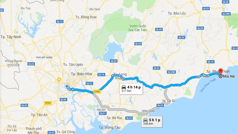 Từ TP. Hồ Chí Minh đi Phan Thiết