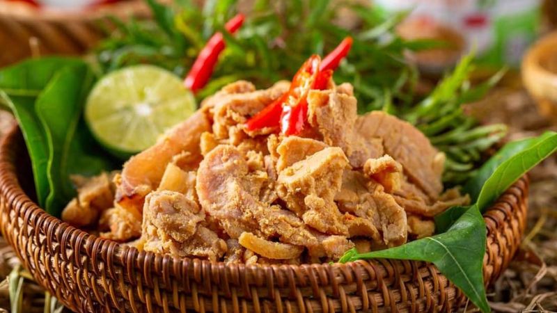 Thịt lợn muối chua của tỉnh Long An