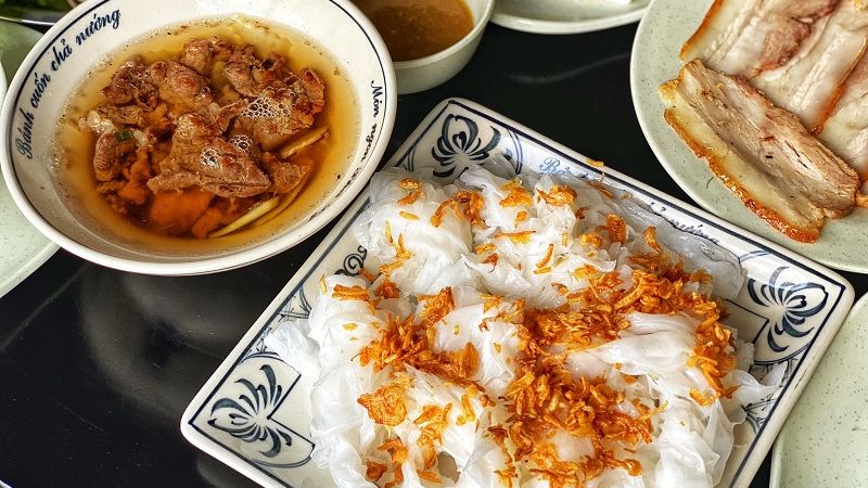 Bánh cuốn chả nướng Phủ Lý