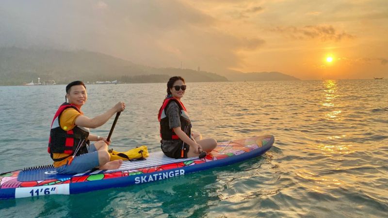 chèo SUP tại Mũi Kê Gà Bình Thuận