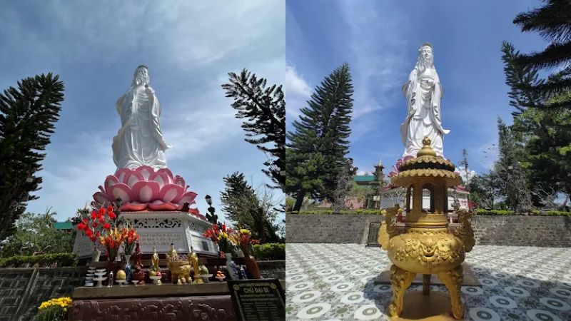 Bức tượng Quan Thế Âm Bồ Tát tại chùa