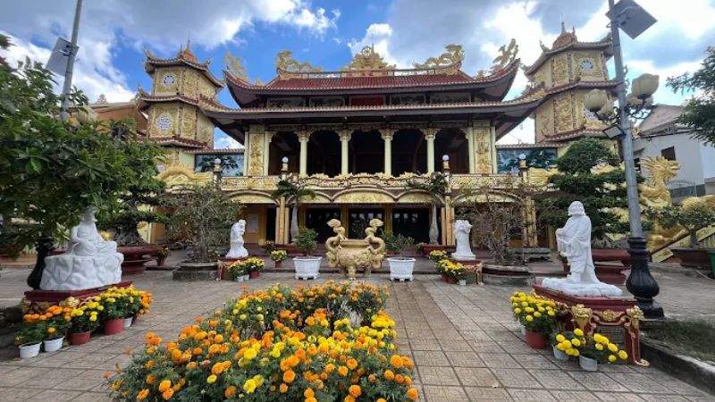 Ngôi chùa được thiết kế với kiến trúc Bắc Tông độc đáo 