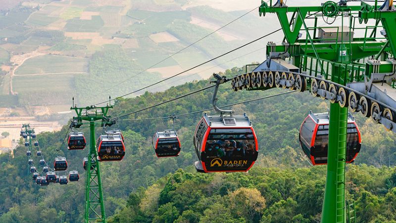 Cáp treo núi Bà Đen tỉnh Tây Ninh