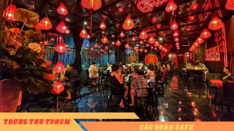 Quán cafe trang trí theo phong cách trung thu 