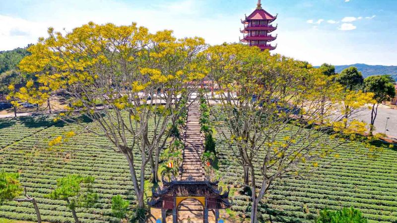 Cảnh quan tại chùa Tu viện Bát Nhã Lâm Đồng