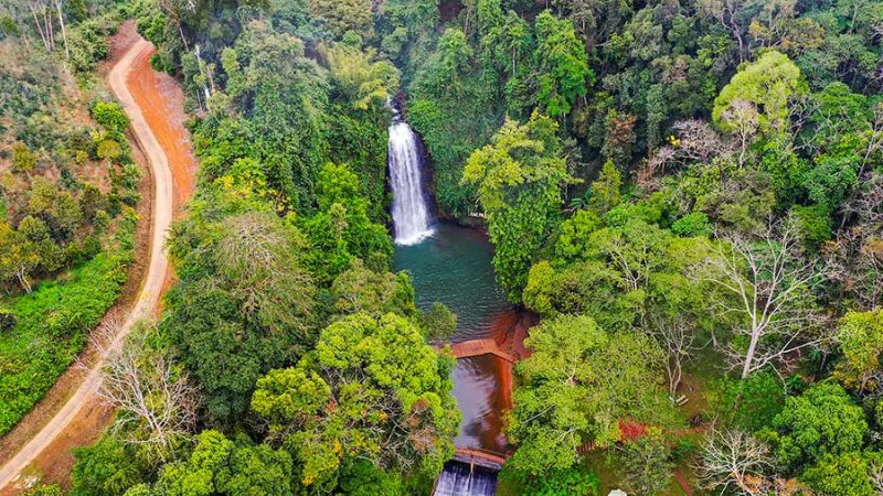 Ảnh chụp thác Pa Sỹ từ trên cao