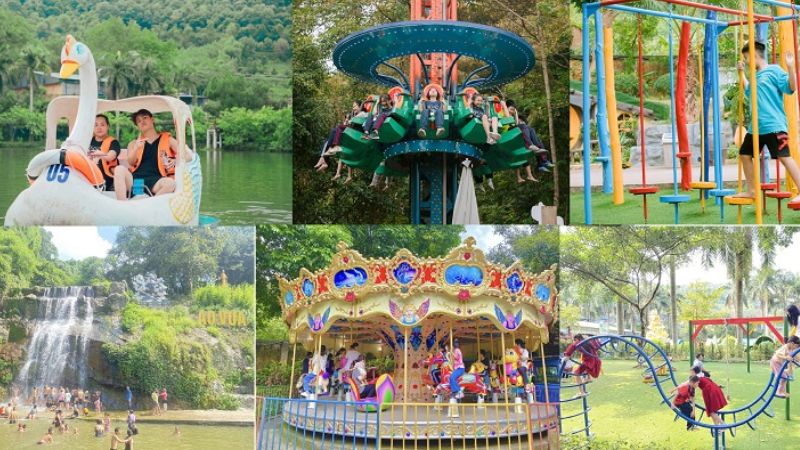 Các trò chơi ở khu du lịch Ao Vua Hà Nội