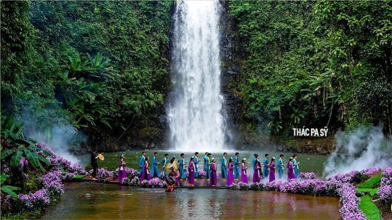 Khu du lịch sinh thái thác Pa Sỹ được nhiều du khách ghé thăm