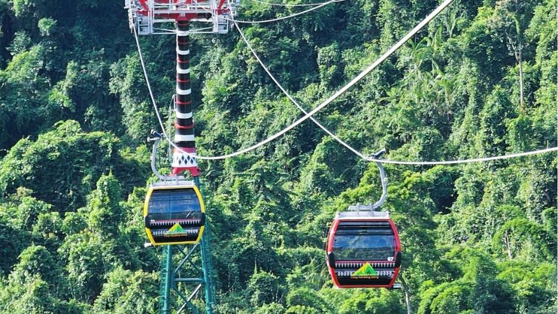 Cáp treo Cổng trời Đông Giang