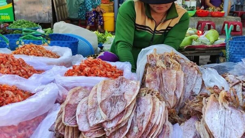Đặc sản khô ở Chợ Nại Ninh Thuận