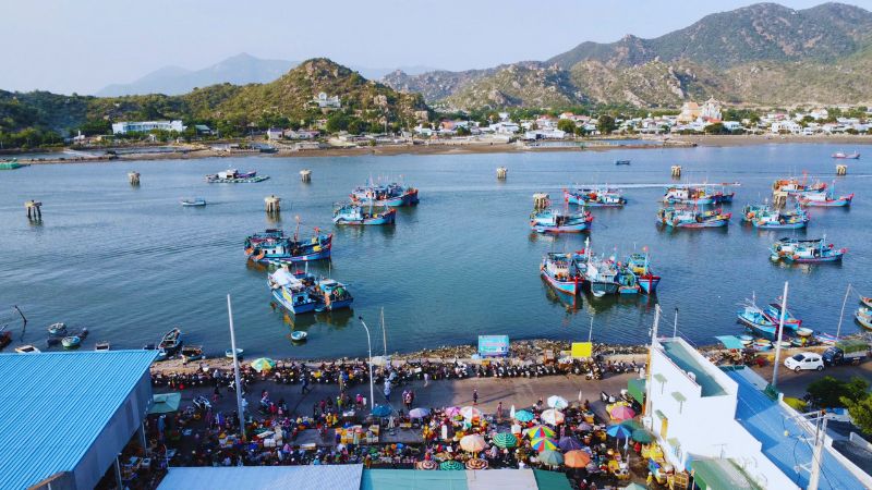 Đường đi đến chợ Nại Ninh Thuận