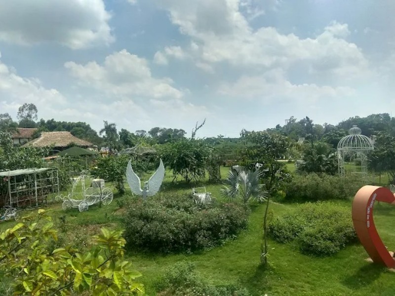 Bên trong khu du lịch sinh thái Hồ Kim Đĩnh