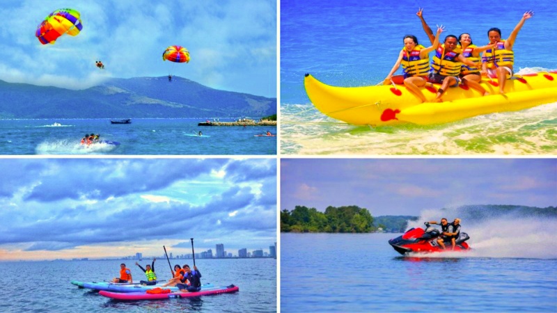 Các hoạt động thể thao cảm giác mạnh tại đây rất hấp dẫn