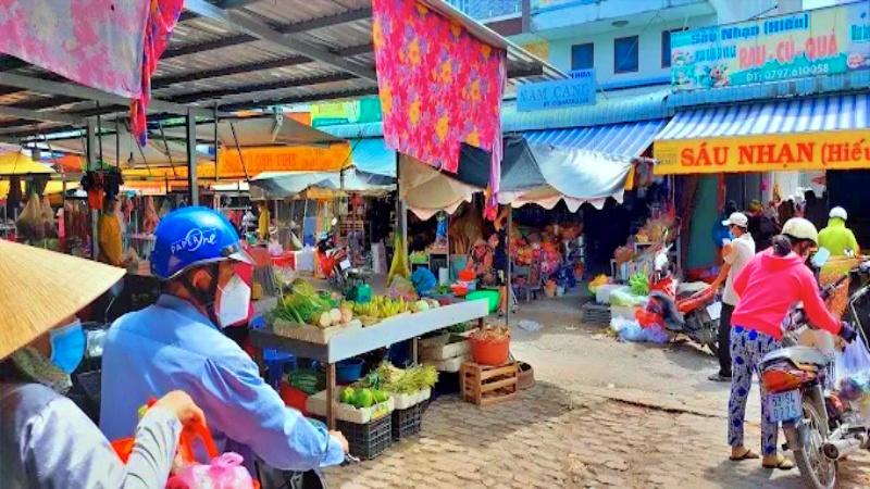 Phố chợ Gò Đen với tổng diện tích quy hoạch là 9.513 m2