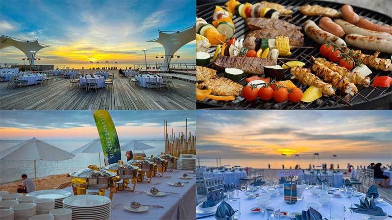 Ẩm thực tại Sunset Sanato Beach Club