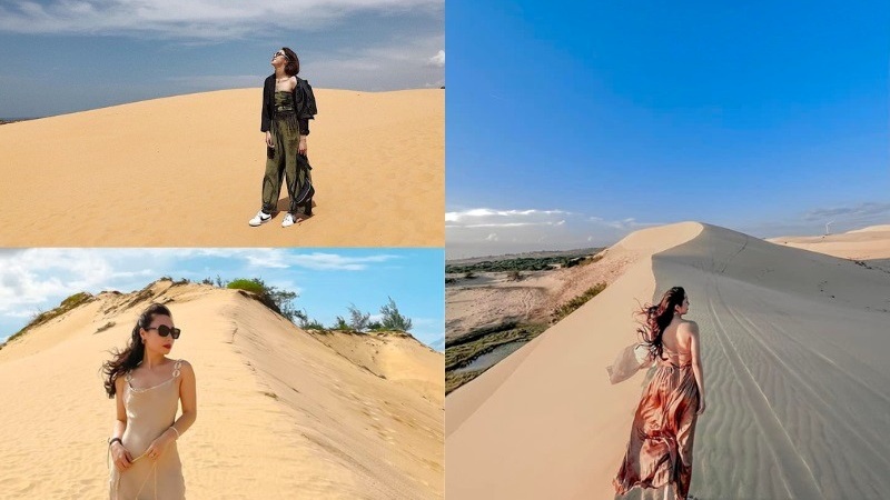 Check-in sống ảo với sa mạc cát để có những bức ảnh đẹp làm kỉ niệm