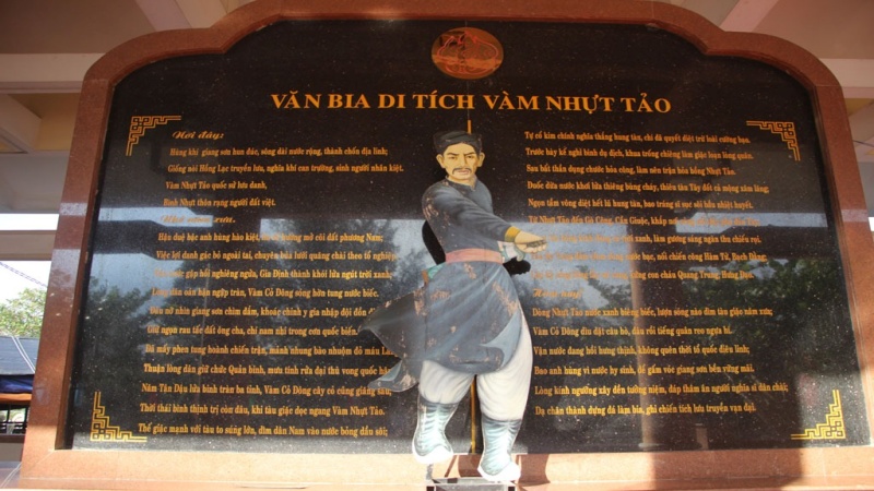 Văn bia di tích lịch sử Vàm Nhựt Tảo
