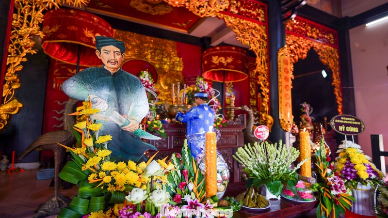 Lễ giỗ anh hùng Nguyễn Trung Trực tại khu Di tích lịch sử Vàm Nhựt Tảo diễn ra vào tháng 9 âm lịch hàng năm