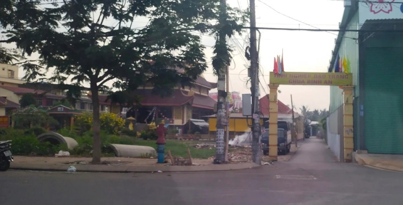 Lối vào chùa Bình An quận Bình Tân thành phố Hồ Chí Minh