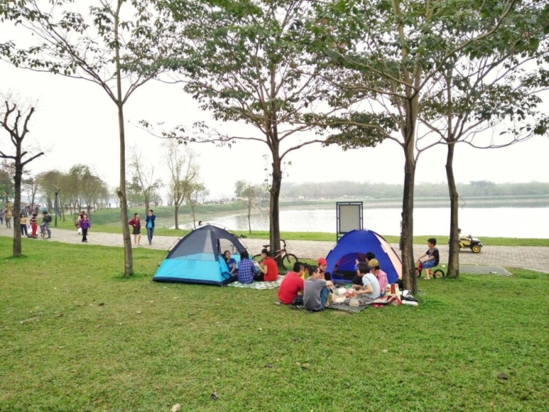 Bạn có thể cắm trại và nướng BBQ trong khu vực công viên