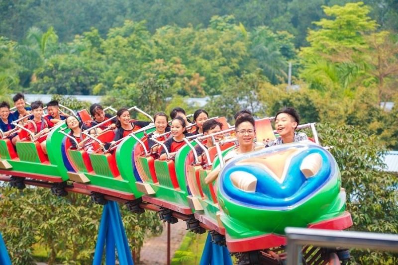 Các trò chơi cảm giác mạnh tại Đảo Ngọc Xanh có quy định về chiều cao và không dành cho người có bệnh tim mạch hoặc huyết áp