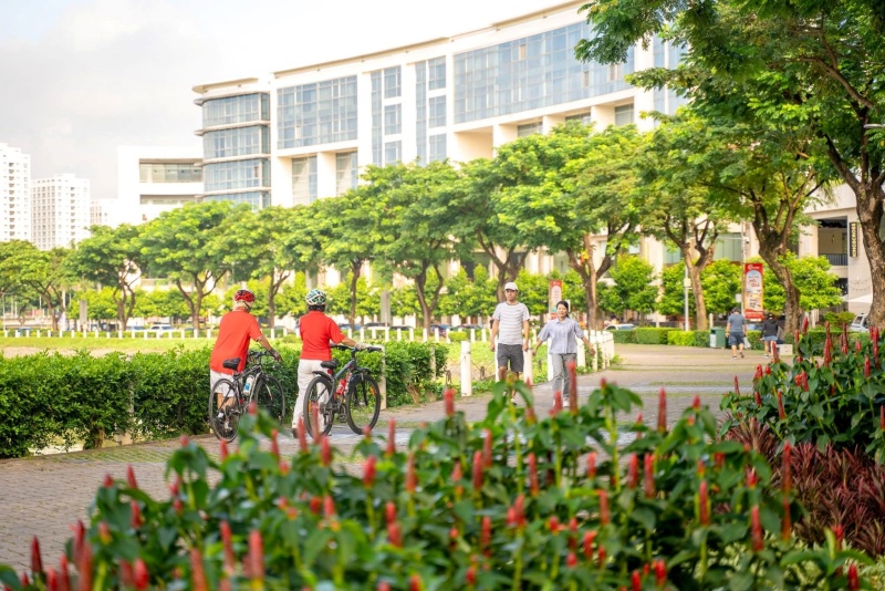 Cầu Ánh Sao sở hữu không khí trong lành, mặt hồ yên tĩnh và ít người qua lại, rất phù hợp chạy bộ và đi dạo