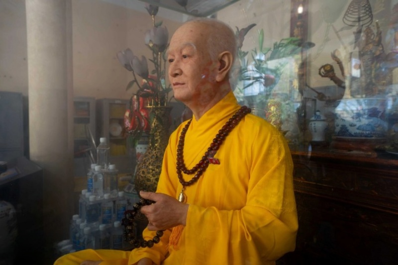 Chùa Quán Sứ Hà Nội: Văn khấn và kinh nghiệm đi lễ chi tiết 5 Pho tượng sáp của cố Đại trưởng lão Hòa thượng Thích Thanh Tứ